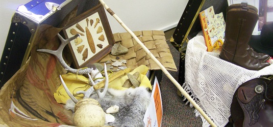 Traveling Trunks at the Museum of the Coastal Bend in Victoria, TX