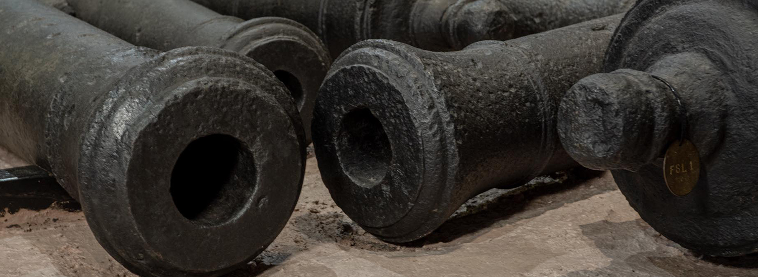 Cannons at the Museum of the Coastal Bend in Victoria, TX